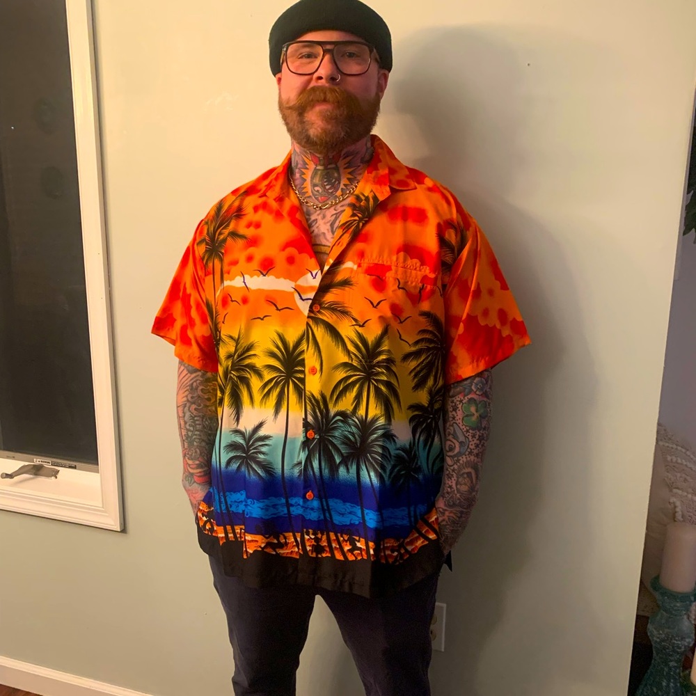 Happy Bay men’s Hawaiian shirt size Large